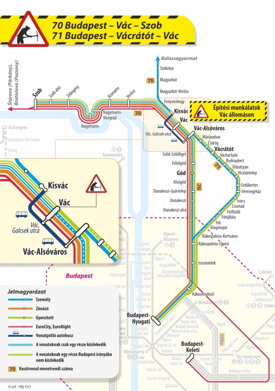 budapest vác térkép Vác: vasárnaptól ismét módosul a vasúti menetrend · Váci Napló Online budapest vác térkép