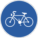 kerékpárút közlekedési tábla