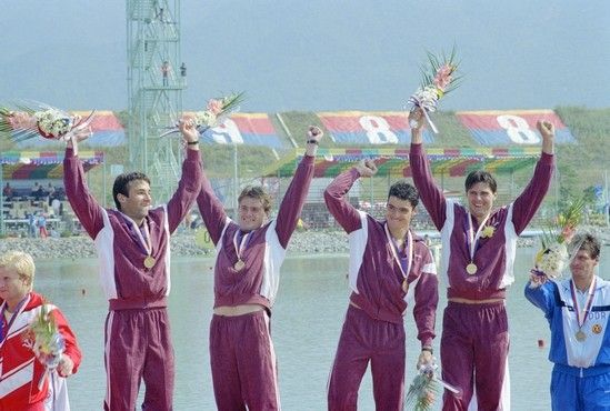 Gyulai Zsolt és az olimpiai bajnok csapat