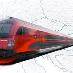 vonattal Európában