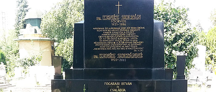 Kenéz Zoltán síremléke-700