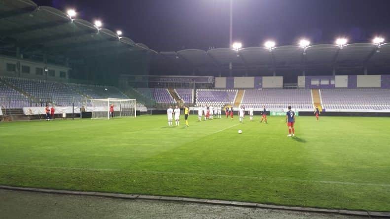 A váci gólszerző, Zsolnai_Richárd (9) a Vác FC-Mol Vidi FC Magyar Kupa találkozón, ami 3-1-es váci vereséggel ért véget